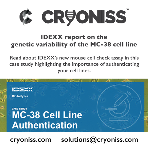 IDEXX report on the genetic variability of the MC-38 cell line