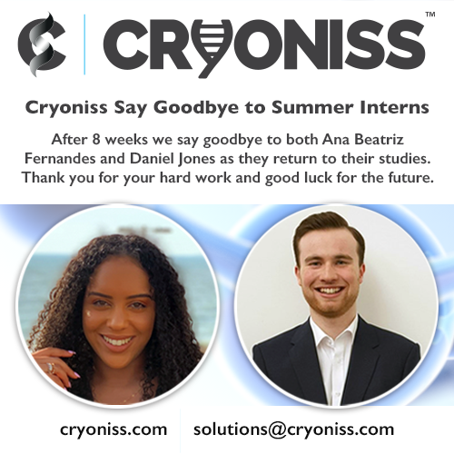 Cryoniss says goodbye to summer interns
