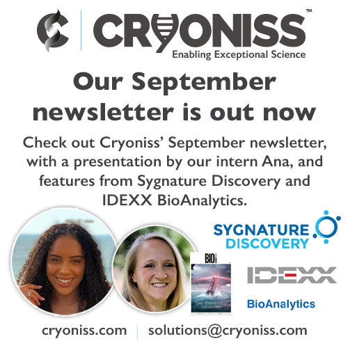 Cryoniss' September newsletter