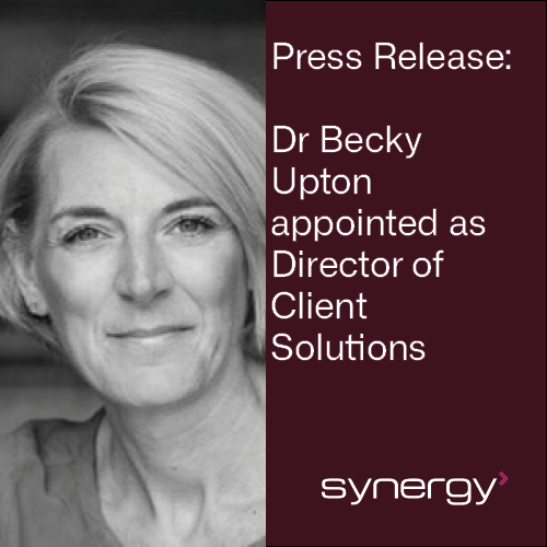 Dr Becky Upton appointed as Director of Client Solutions